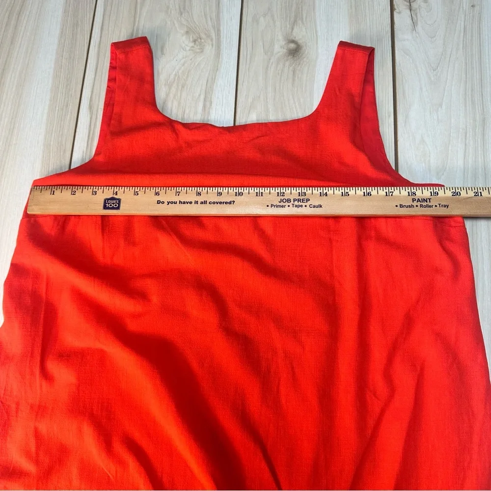 Kate Spade x Target Red Dress Sleeveless Scalloped Hem Mini Dress Size M‎ NWT